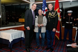 Barcelona Fire Department Diver Ramón Carmen with Consul General Mandojan and LtCol Lawrence