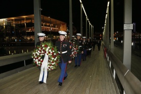 Procession to the monument